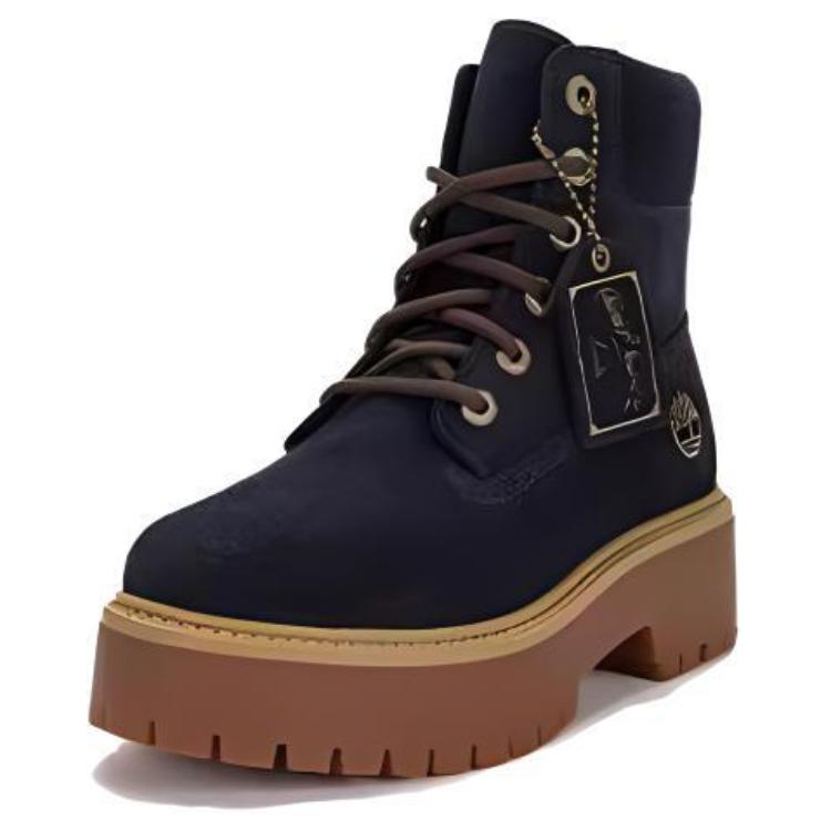 Timberland Waterproof Warm Durable Shock-Absorbing Short Outdoor Boots Women Boots Blue A62PVW