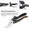 Steel Garden Shears Black and Yellow Gardening Scissors Durable Garden Clippers