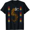 Tricou cu Drapelul României, Motive Tradiționale și Lupul Dac