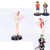 Colored Luffy Zoro Sanji Uta One Piece Film Red Figure Cake Topper Xmas Gifts