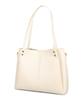 Tote Shoulder A4 Large Synthetic Suitable for Bag, Bag, 2-way, Size, Capacity, Leather, Commuting, School, Work, Outings, Travel, Mom, Black, Ivory,