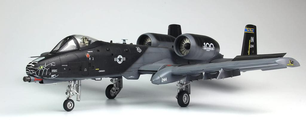 US Air Force Attack Aircraft Thunderbolt II Black Snake Plastic Model Platz/Italeri 1/48 A-10C TPA-7