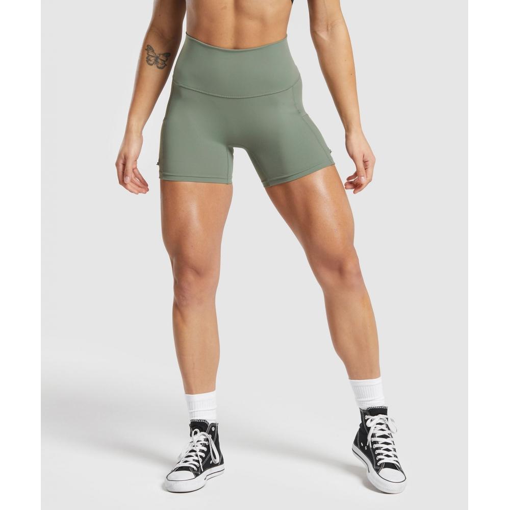 

Узкие шорты GYMSHARK Legacy, зеленые B7A4G ECJF