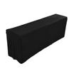 Table Cover Rectangular Wrinkle Resistant Washable Universal Black Stretch Tablecloth for Wedding Pa
