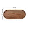 Ru Han Japanese Style Acacia Wood Oval Serving Tray