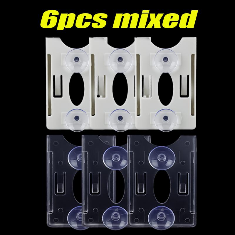 Car Windshield Parking ID Transparent Protective Card Holder Fastener Clips Auto Cards Holders Tickets Suction Cup Clip 1-10pcs