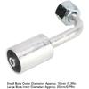 Car AC Aluminum Connector, 10Pcs 3/8in 90 Degree Bend Air Conditioning Splicer Hose Fittings Adaptor Connector Joint Pipe Swivel Coupling Universal