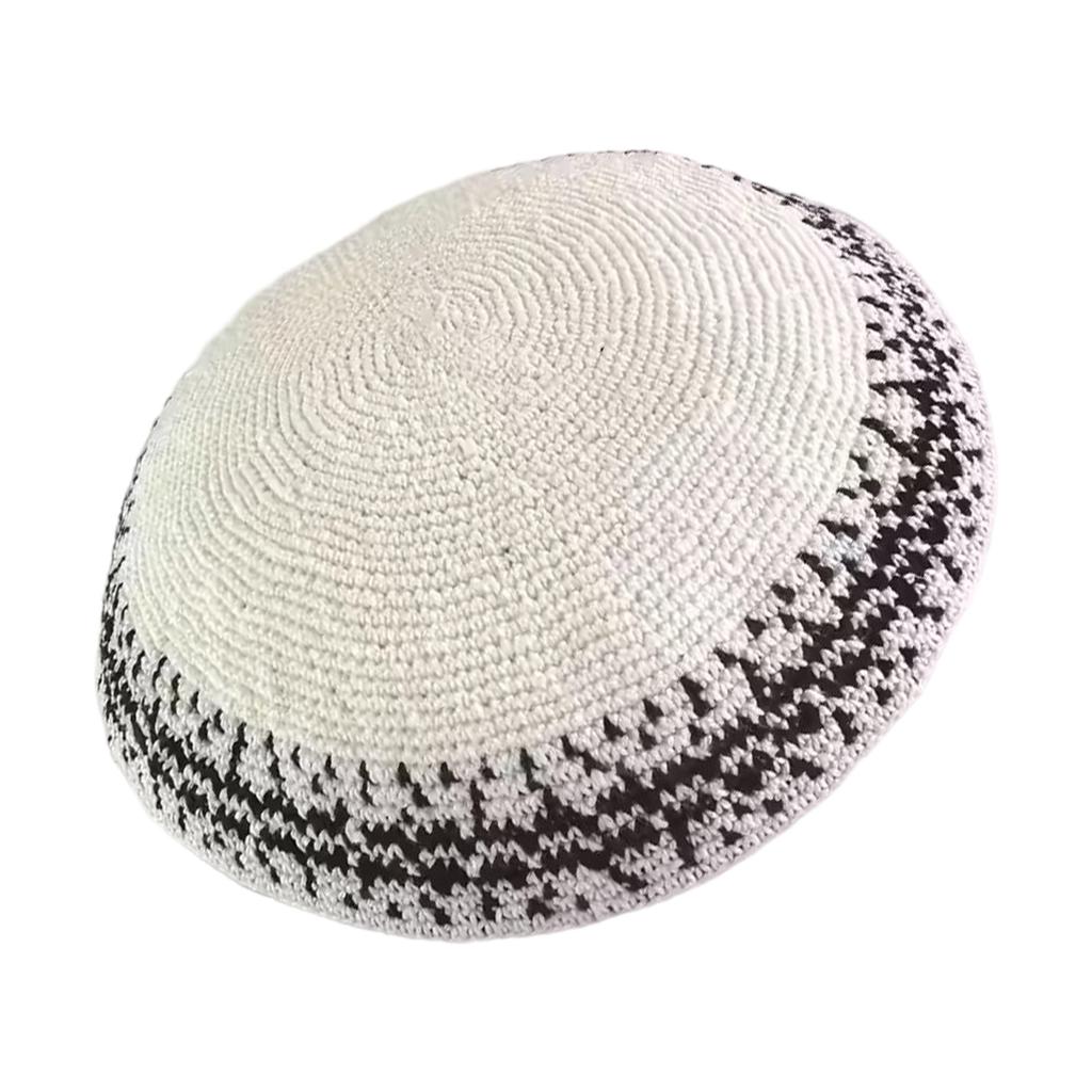 Kippah Muslims Men Namaz Prayer Hat Traditional Islamic Kufi Hat Eid Gift Crocheted Muslims Men Prayer Hat