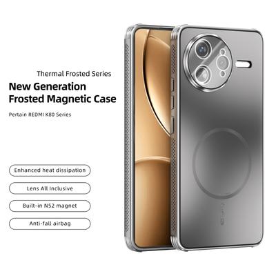 ABEEL For Xiaomi Poco F7 Ultra 5G/Redmi K80 Pro 5G Magnetic Case TPU PC Cooling Matte Phone Back Cover with Lens Film
