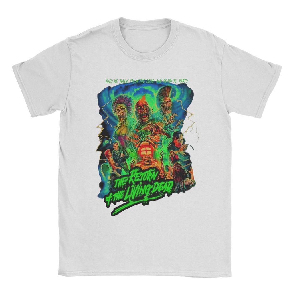 The Return Of The Living Dead T Shirt Men 100% Cotton for Male T-Shirt Round Collar Tees Short Sleeve Clothes Birthday Gift
