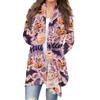 Women's Halloween Print Long Sleeve Front Cardigan Printed Top Lightweight Jacket