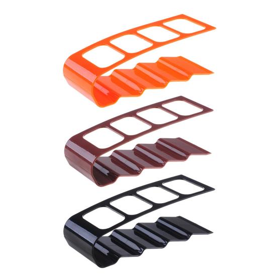 Remote Control Storage Rack with 4 Slots Heavy Duty Plastic Anti-slip Multi-purpose TV Air Conditioner Remote Stand Holder Desktop Organizer Rack