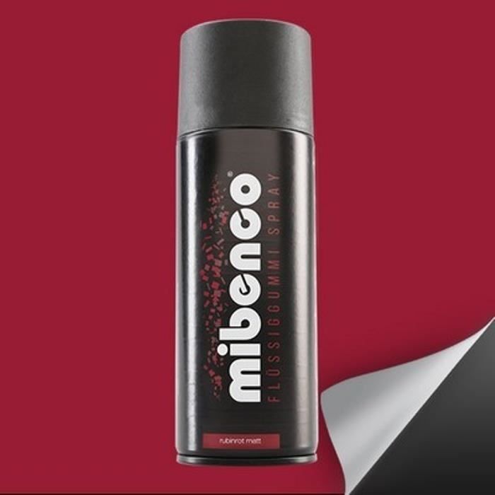 Mibenco LIQUIDE CAOUTCHOUC SPRAY 400 ML RUBIS MATE - MIBENCO