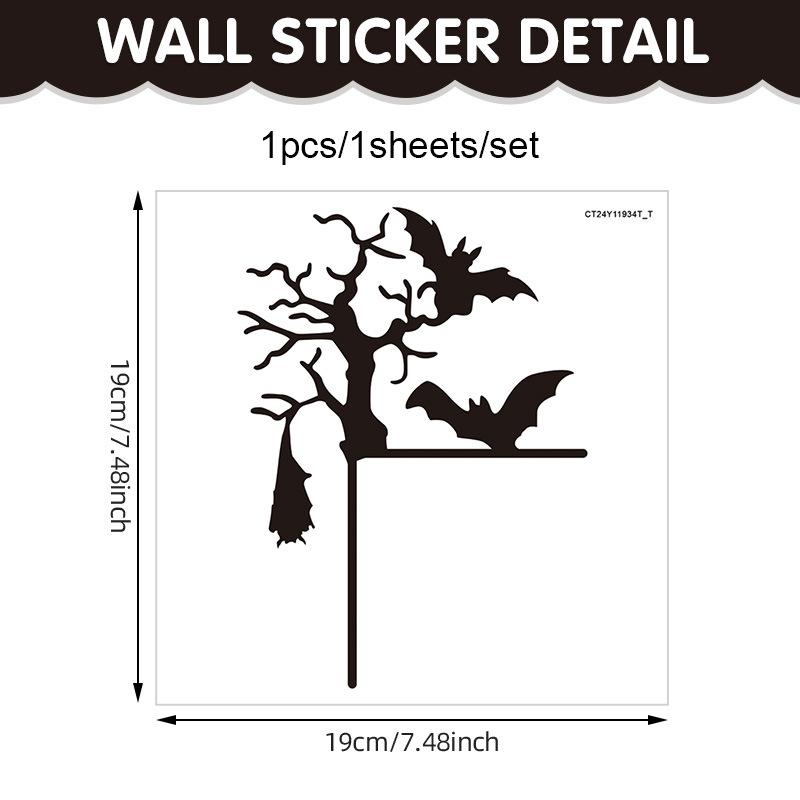 New Halloween Door Frame Decoration Sticker Witch Hat Pumpkin Wall Sticker Switch Sticker PVC Self-adhesive Sticker
