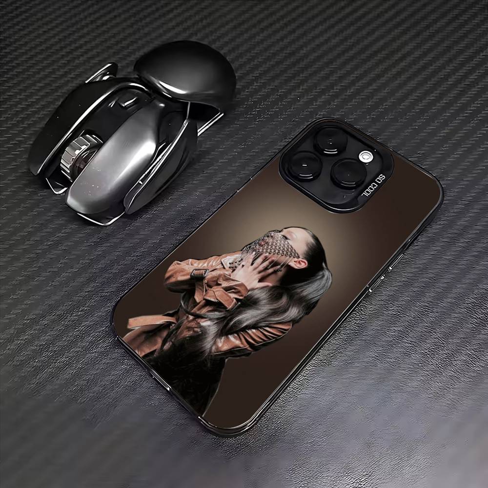 Singer A-Ayliva wallpaper Phone Case For iPhone17,16,15,14,13,12,11 Plus,Pro Max Colored Silver Plated Inside Cover