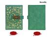 Mazeran Notebook with PU Leather Dial Lock Notebook Travel Retro B6 Lock Lined Elegant Notebook Secret Lock Organization Stationery School Supplies