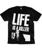 LIFE IS A KILLER - WILLIAM S. BURROUGHS - Organic T Shirt - Black