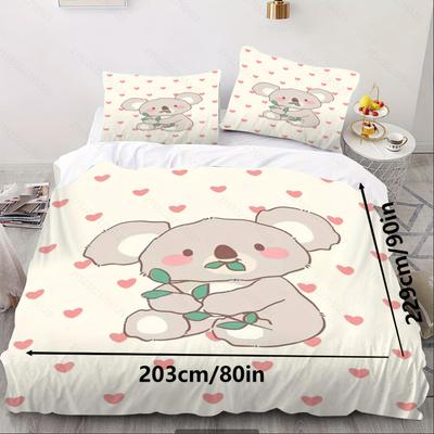 Set Copripiumino Piumone Biancheria da Letto 3D Set Biancheria da Letto per Bambini 3 Pezzi King Size Natale CASA