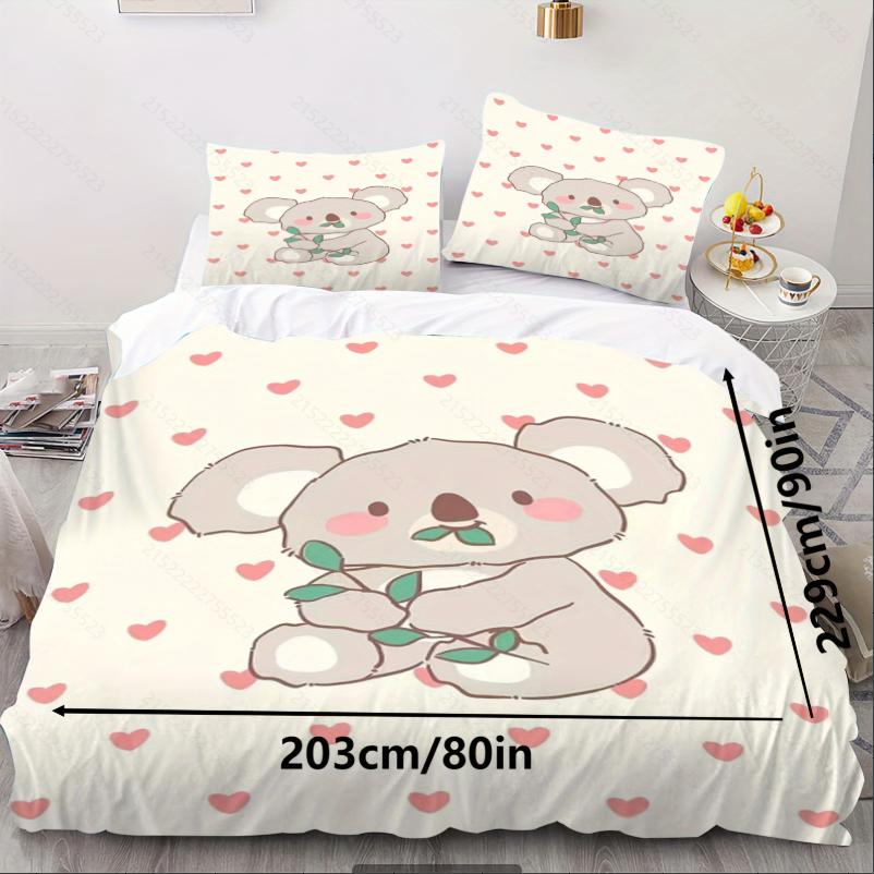 

Duvet Cover Set Comforter Bedding 3D Children S Bedding Set 3-Piece King Size Christmas HOME 135X200cm