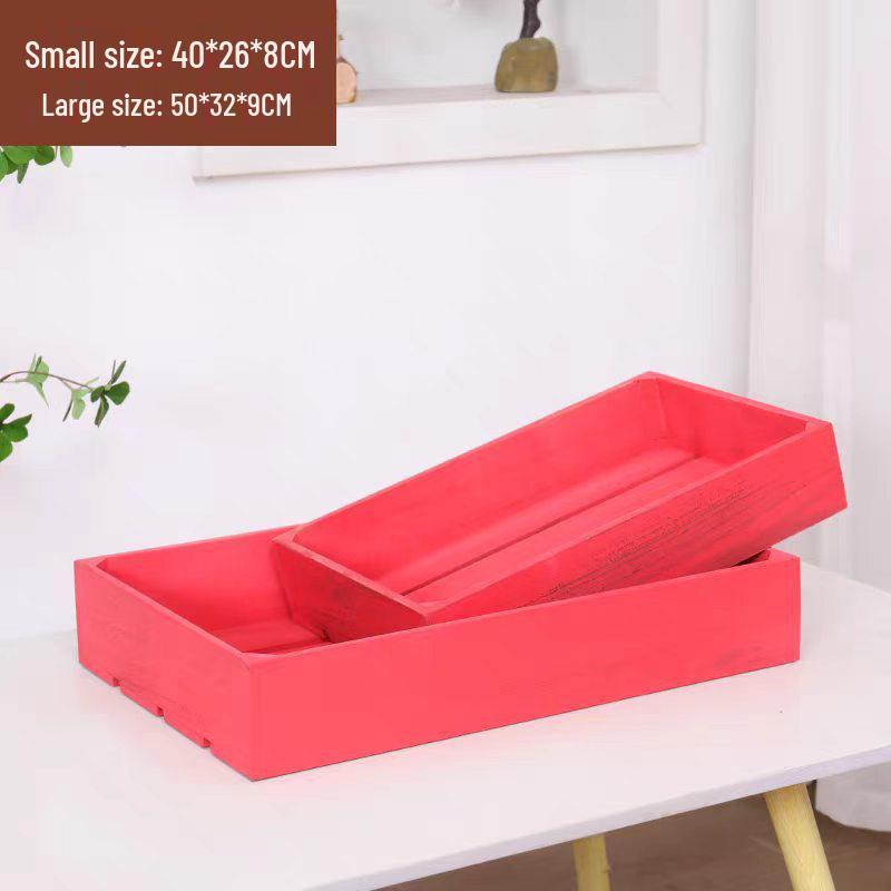 Rectangular Bamboo Bread and Pastry Display Crate