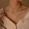 Exquisite 14K Gold Plated Copper Initial Pendant Necklace - Personalized and Fashionable Jewelry