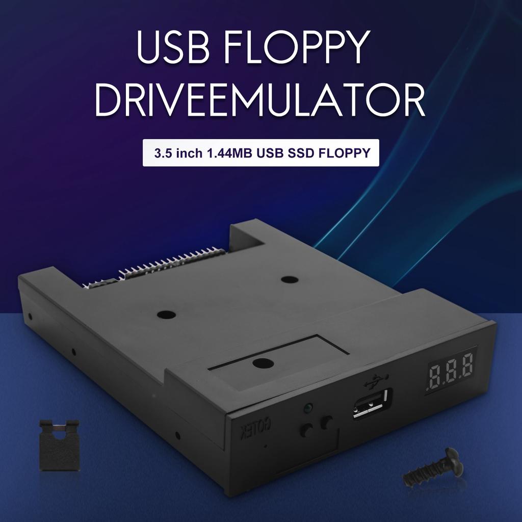 SFR1M44-U100K Black 3.5 inch 1.44MB USB SSD FLOPPY DRIVE EMULATOR for KORG Electronic Keyboard GOTEK