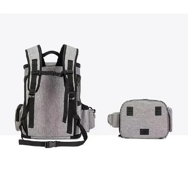 Expandable Pet Carrier Backpack for Cats Small Dogs, Breathable Foldable Travel Bag with Side Extension and Safety Leash