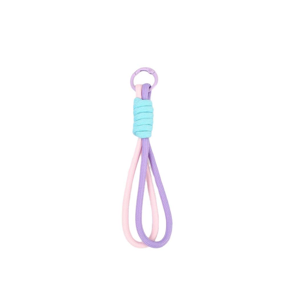 Color-Block Phone Lanyard & Keychain - Universal Short Case Lanyard, Creative Car Key Ring, Loop Pendant.