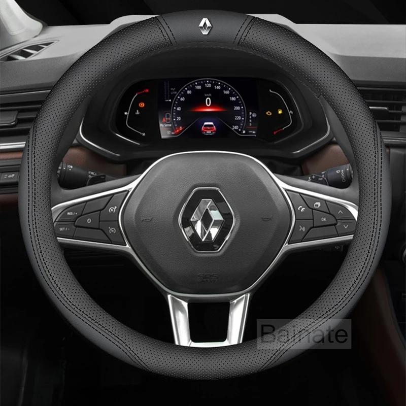 Pro Renault 2026 Nové poklice pro Renault Megane Clio Kadjar Arkana Captur Twingo Talisman Logan Duster Kožený volant do auta