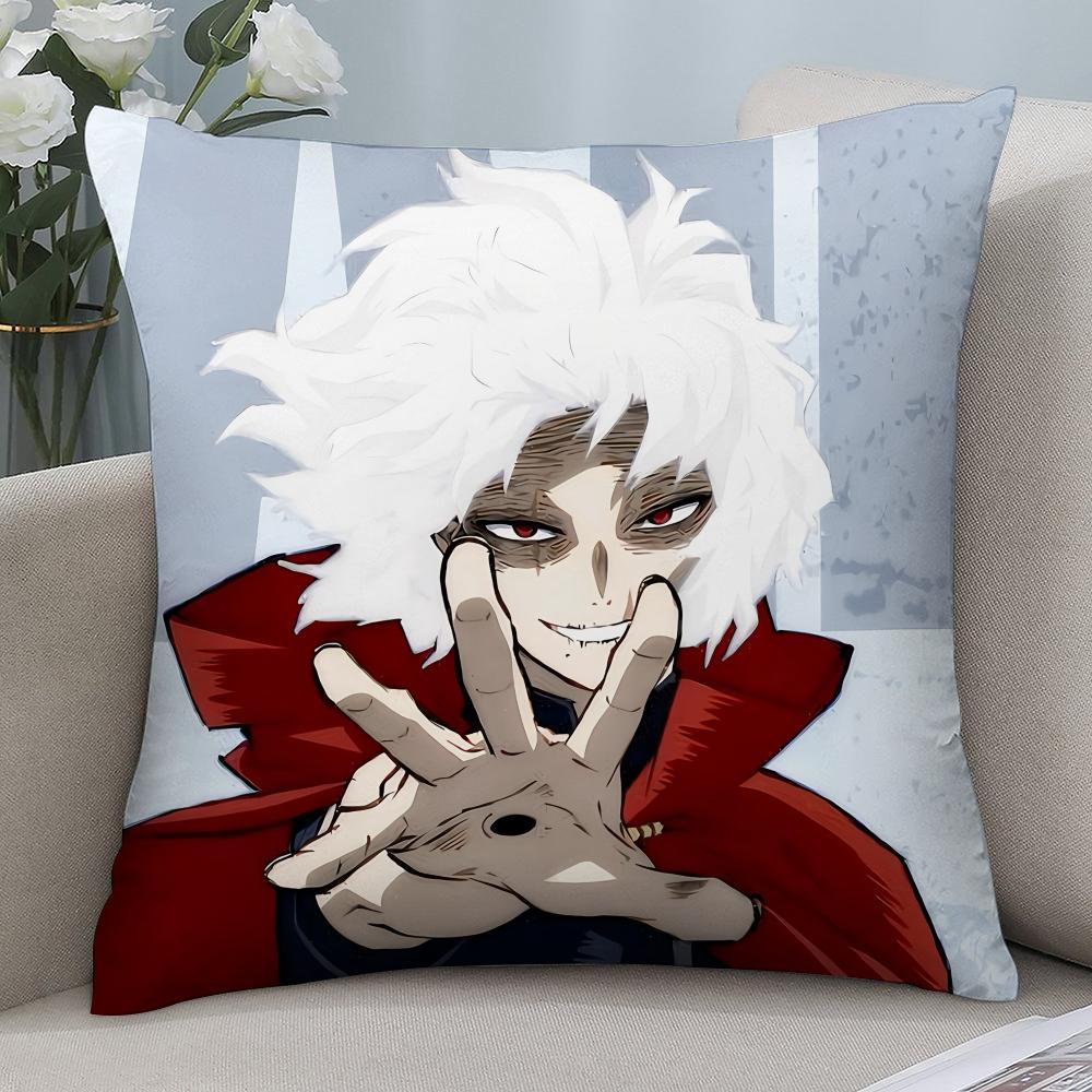 Anime T-Tomura Shigaraki Pillow Case 3D Print Polyester Fiber 40*40 cm Home Sofa Throw Pillow Cover Decoration Festival Gift