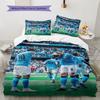 Erling Haaland Pattern Bedding Home Decoration Birthday Gift ( 1 Duvet Cover + 2 Pillowcase, Without Core),fan Merchandise.