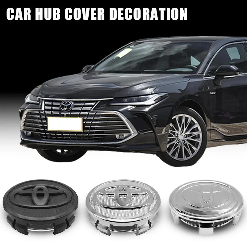 AOI1 4Pcs 57mm 62mm Car Hub Cap Car Wheel Center Hup Caps Rim Cover For Toyota Corolla Camry Rav4 Yaris hilux Prius Auris Accessories
