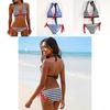 Stylish Striped Women Swimsuit Sexy Bikini Set Perfect For Summer Adventures
