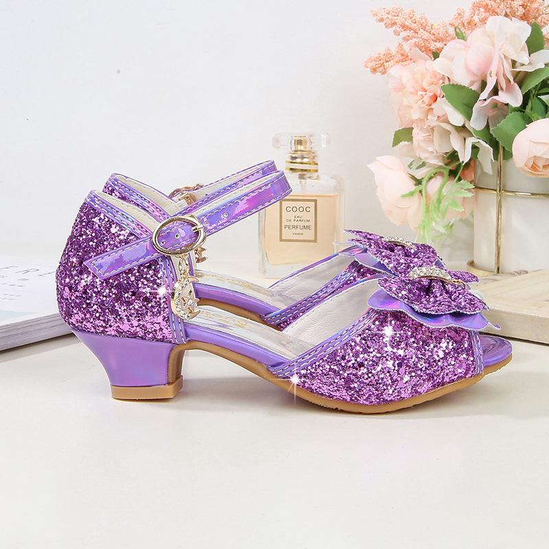 Girls' Summer Princess Non-slip Sandal Heels with Bow – For Kids & Big Kids