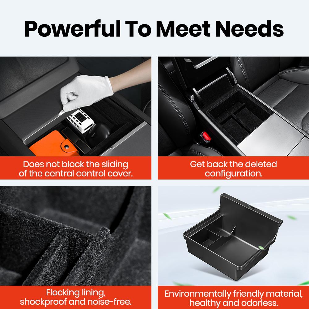 YZ center control storage box Cup Holder for tesla model 3 Y Highland Juniper 25 Organizer Car Accessories Cubby Drawer Interior