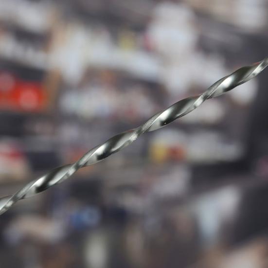 Spiralförmiger langer Rühr-Cocktail-Kaffeelöffel aus Edelstahl mit doppelseitigem Griff