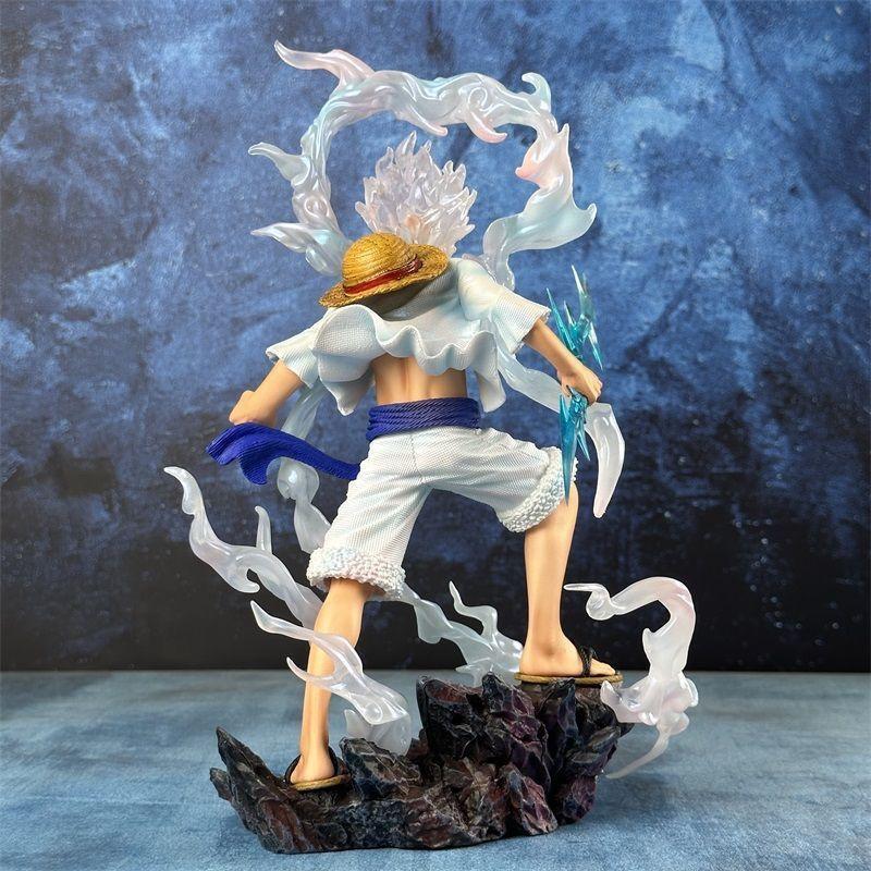 JT Studio One Piece Monkey D. Luffy Sun God Nika Figure - High Quality 30cm PVC Model - Wano Arc Battle Ver. Desktop Ornament