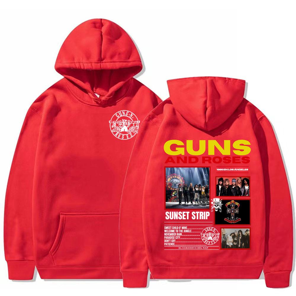 Rock Band Guns N Roses Appetite for Destruction Hoodies for Men Women Vintage Fashion Gothic Loose Hoodie Sweatshirts Streetwear