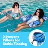 Neue Sommer-Pool-Wassermatratze Hängematte Luftmatratze Bett Strand Wassersport Liege Aufblasbar Faltbar Schwimmring Schwimmstuhl