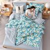 Skin-friendly Summer Cool Quilt Set or 1 Pcs Quilts Comfortable Breathable Air Condition Comforter Lightweight Summer Blanket