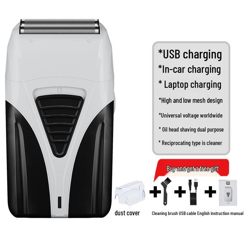 Men's USB Rechargeable Electric Shaver - Super Clean, Waterproof, Beard Trimmer