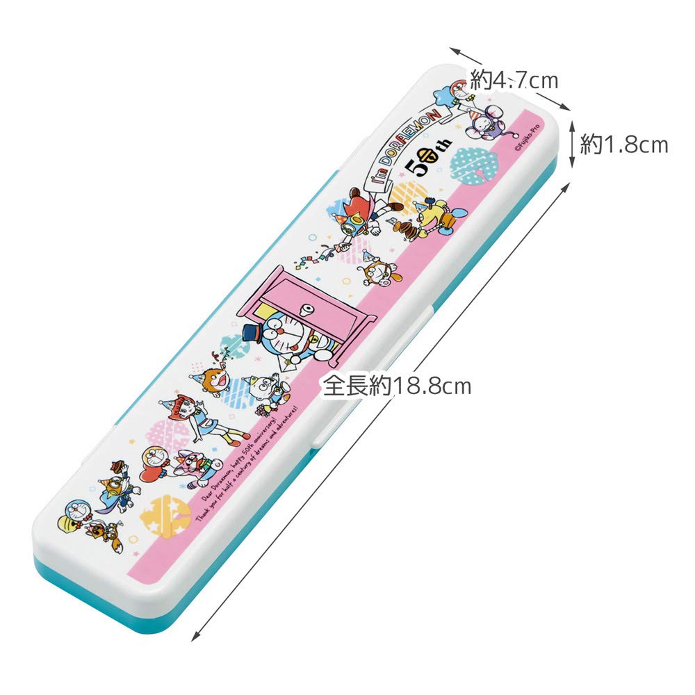 Skater Chopsticks and Spoon Doraemon Character CCS3SA Set, Collection, 18cm,