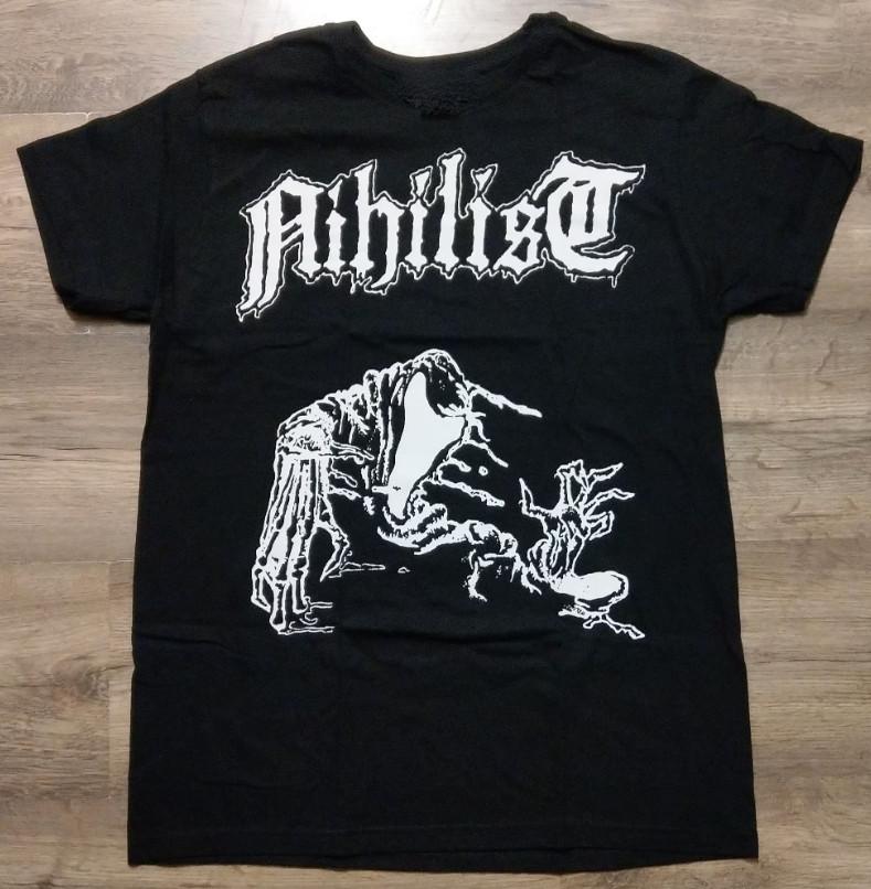 Vtg Nihilist Band Music Lover Cotton Black All Size Unisex Shirt BL388