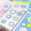 4/7pcs Multi-Functional Ruler Geometric Spiral Drawing Template Art Craft Children's Gift Educational Toy Versatile Ruler