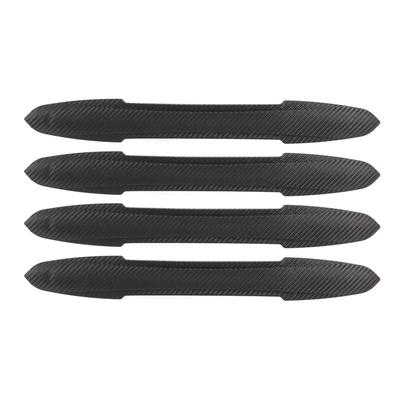 4PCS Bumper Guard Strip Carbon Fiber Pattern Textured 43cm Length Scratch Protection Bumper Trim