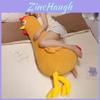 Soft Yellow Chicken Plush Toy Pillow Stuffed Animal Leg Clamp Figurine Sleep Pillow Girls Bed Cute