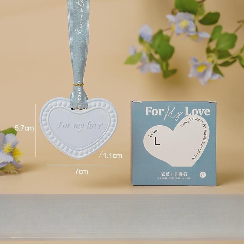 

Любовний Ароматичний Гіпсовий Підвіска, Подарунок на Фестиваль Цисі, Твердий Ароматичний Камінь-Дифузор для Дому, Спальні, Шафи, Подарунок синій