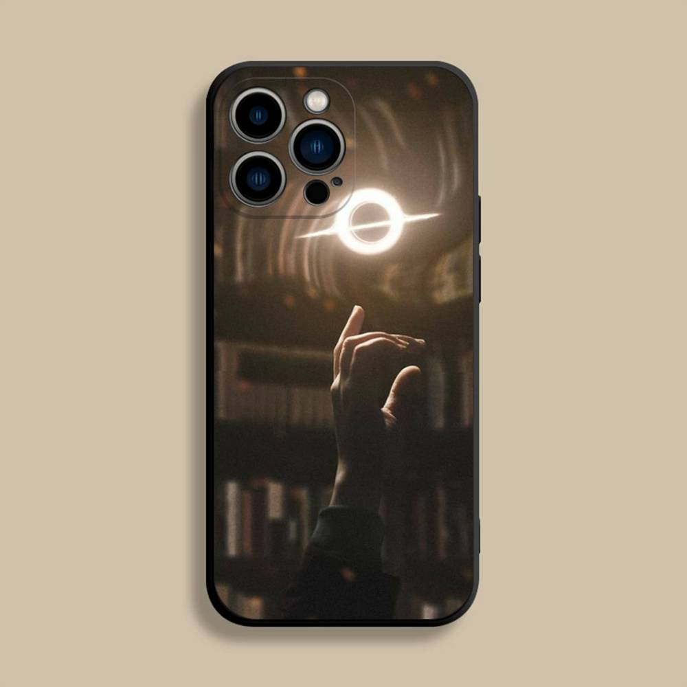 

F-Film I-Interstellar movie Phone Case For iPhone 17,16,15,14,13,12,Pro,Max,Plus,E,SE4,Air,Mini Black Soft Cover iPhone12