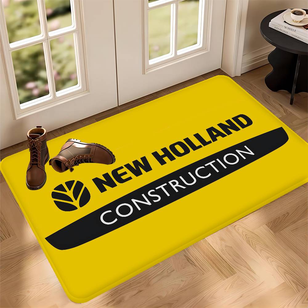New H-holland Logo Room Mats Anti-slip Absorb Water Long Strip Cushion Bedroon Mat Household Carpets