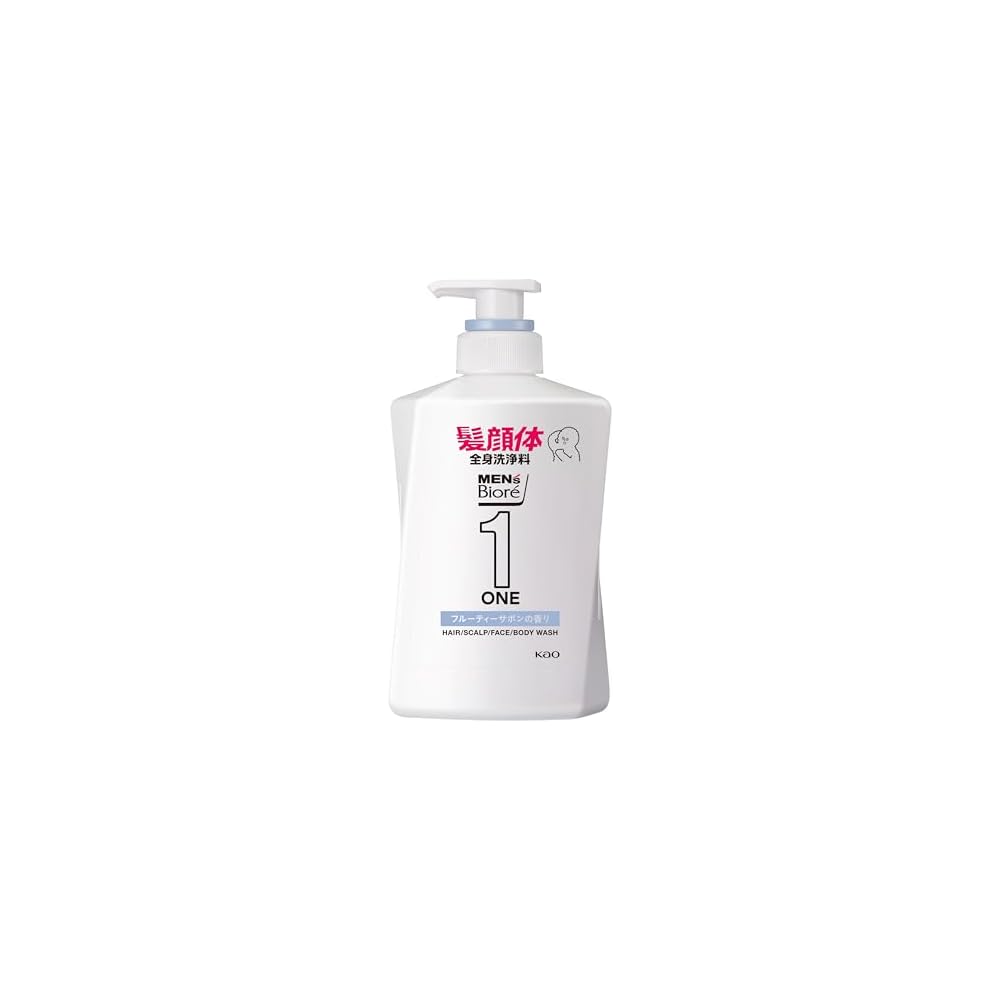 Biore Men s One All-in-One Body Wash Fruity Soap Scent Pump 480ml